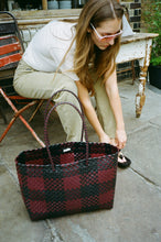 Load image into Gallery viewer, Lily XL Black + Burgundy