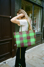 Load image into Gallery viewer, Lily XL Lime + Burgundy