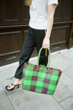 Load image into Gallery viewer, Lily XL Lime + Burgundy