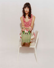 Load image into Gallery viewer, Dita Green + Off White Small