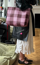 Load image into Gallery viewer, Lily XL Burgundy + Rose Pink