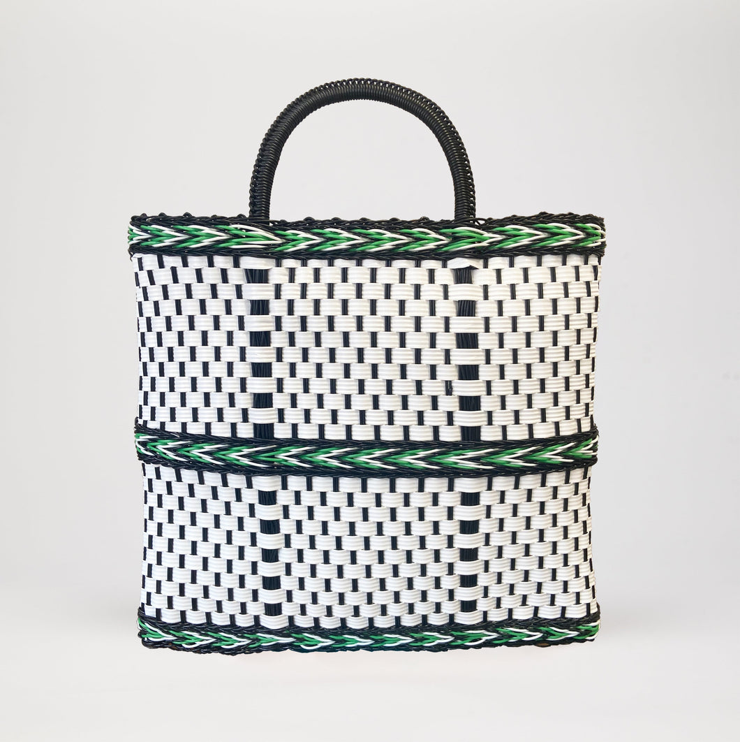Iona White, Green + Black Large - LALO THE SHOP