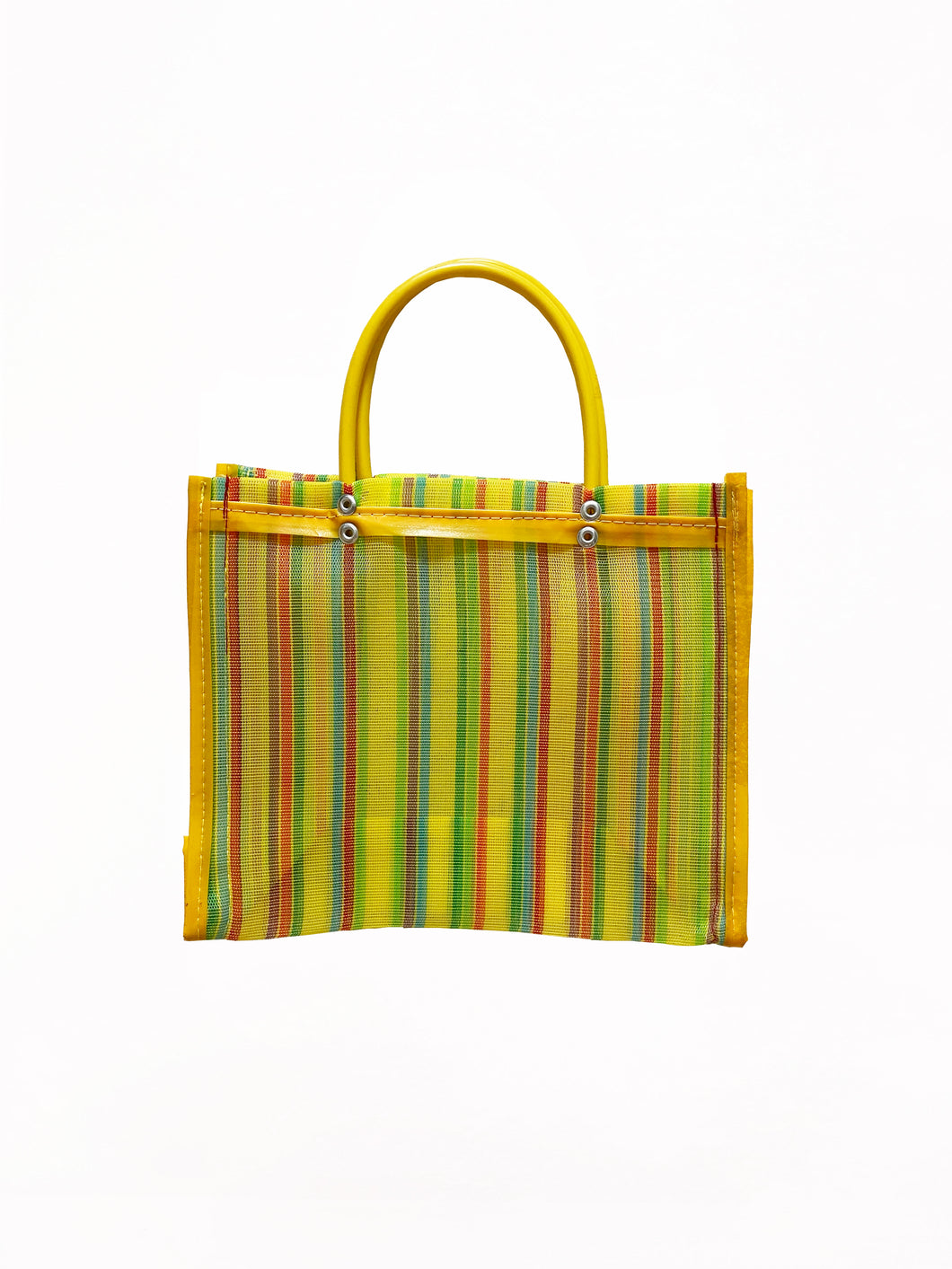 Yellow Multi Stripe Mercado Bag - Mini - LALO THE SHOP